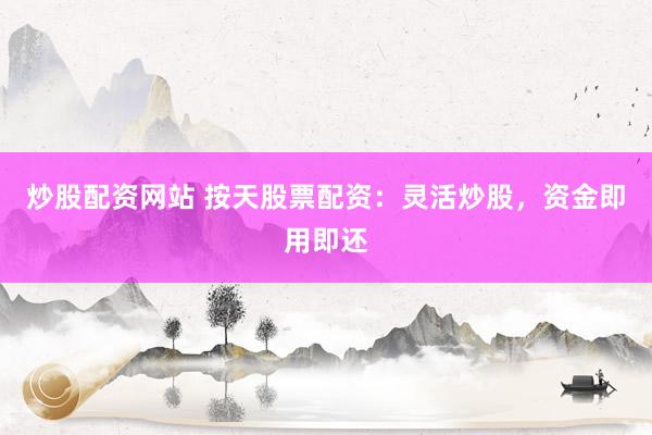 炒股配资网站 按天股票配资:灵活炒股,资金即用即还