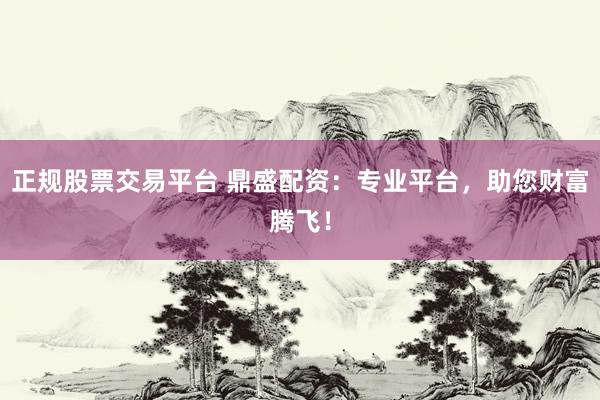 正规股票交易平台 鼎盛配资：专业平台，助您财富腾飞！